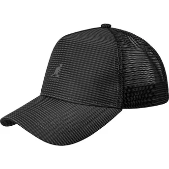 Čepice zaoblená černá snapback Seersucker Mesh Black Kangol