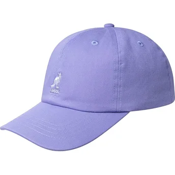 Čepice zaoblená fialová nastavitelný Washed Baseball Iced Lilac Kangol