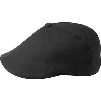 Kangol Wool Flexfit 504 Black Flat Cap