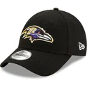 new-era-curved-brim-9forty-the-league-baltimore-ravens-nfl-adjustable-cap-schwarz