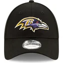 new-era-curved-brim-9forty-the-league-baltimore-ravens-nfl-adjustable-cap-schwarz