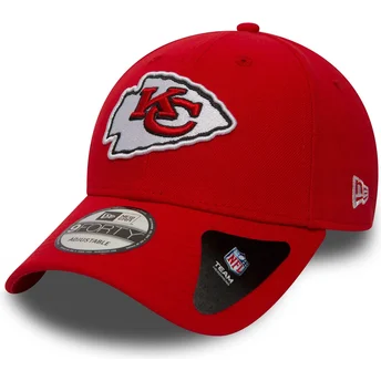 Čepice zaoblená červená nastavitelný pásek 9FORTY The League Kansas City Chiefs NFL New Era