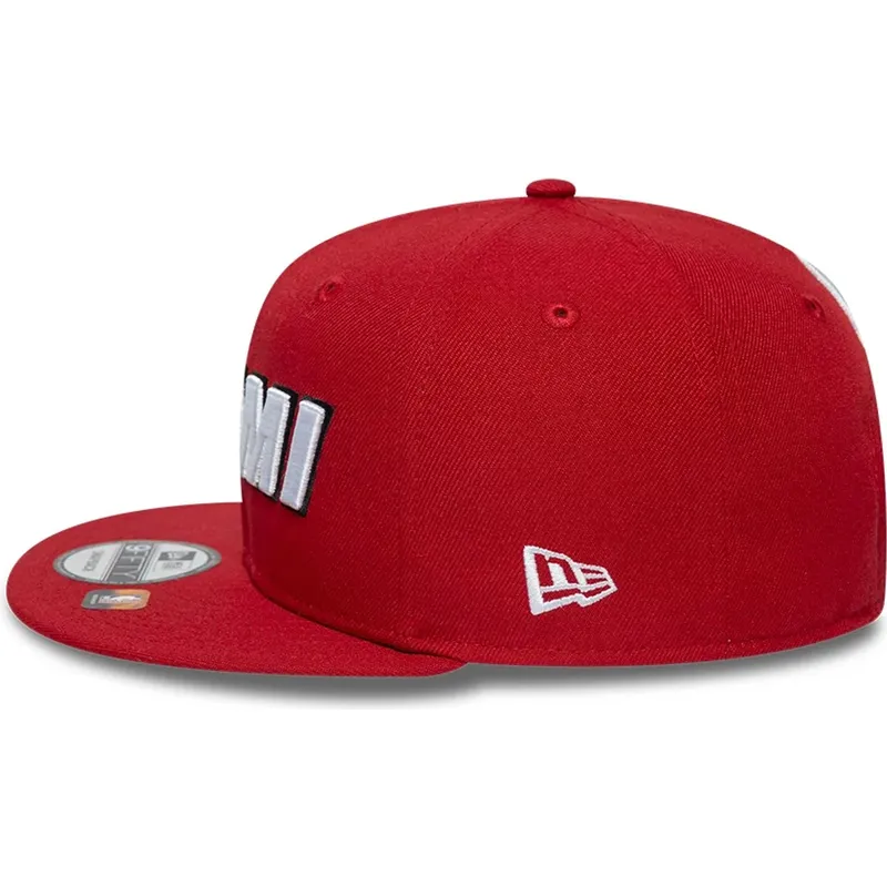 cepice-rovna-cervena-snapback-9fifty-statement-miami-heat-nba-new-era