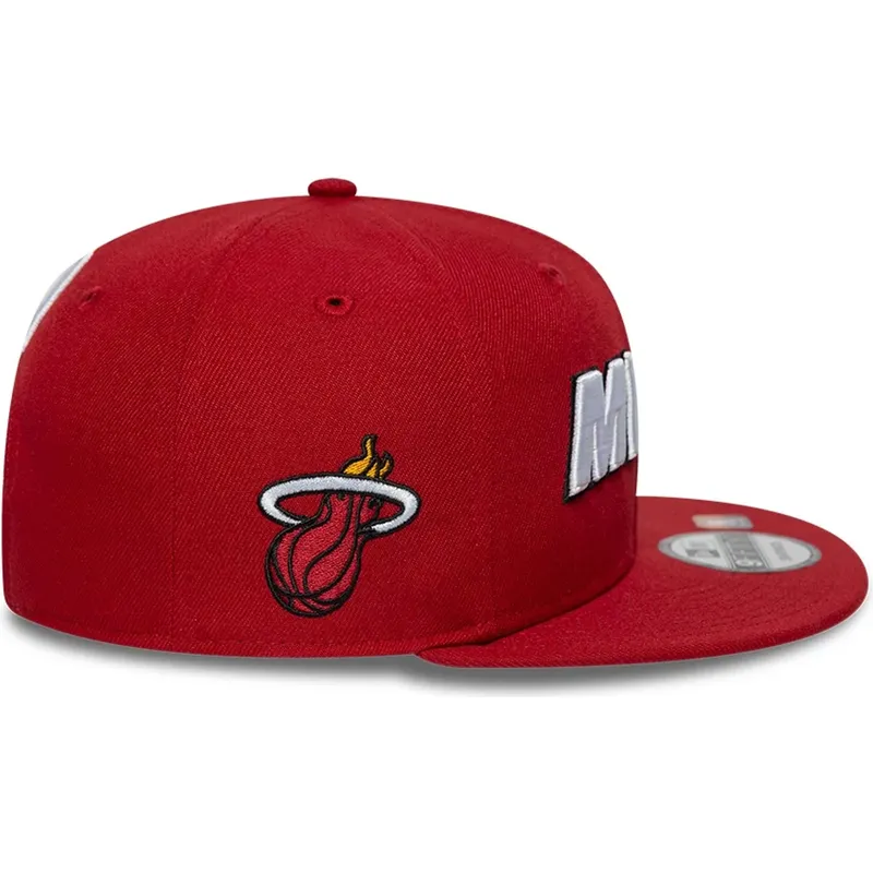 cepice-rovna-cervena-snapback-9fifty-statement-miami-heat-nba-new-era