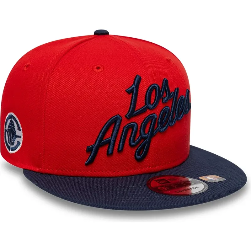 rote-und-marineblaue-flache-snapback-kappe-9fifty-statement-der-los-angeles-clippers-nba-von-new-era