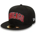 schwarze-59fifty-statement-fitted-cap-der-chicago-bulls-nba-von-new-era