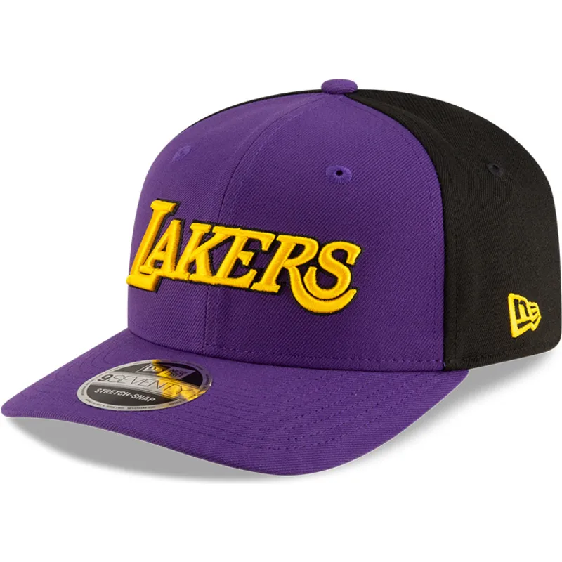 cepice-zaoblena-fialova-snapback-9seventy-statement-stretch-snap-los-angeles-lakers-nba-new-era