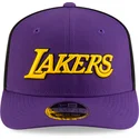 los-angeles-lakers-nba-9seventy-statement-stretch-snap-violett-schwarz-snapback-kappe-von-new-era
