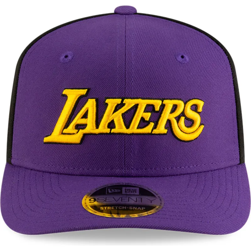 cepice-zaoblena-fialova-snapback-9seventy-statement-stretch-snap-los-angeles-lakers-nba-new-era