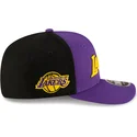 los-angeles-lakers-nba-9seventy-statement-stretch-snap-violett-schwarz-snapback-kappe-von-new-era