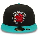 schwarze-und-grune-anliegende-flat-cap-59fifty-classic-der-memphis-grizzlies-nba-von-new-era