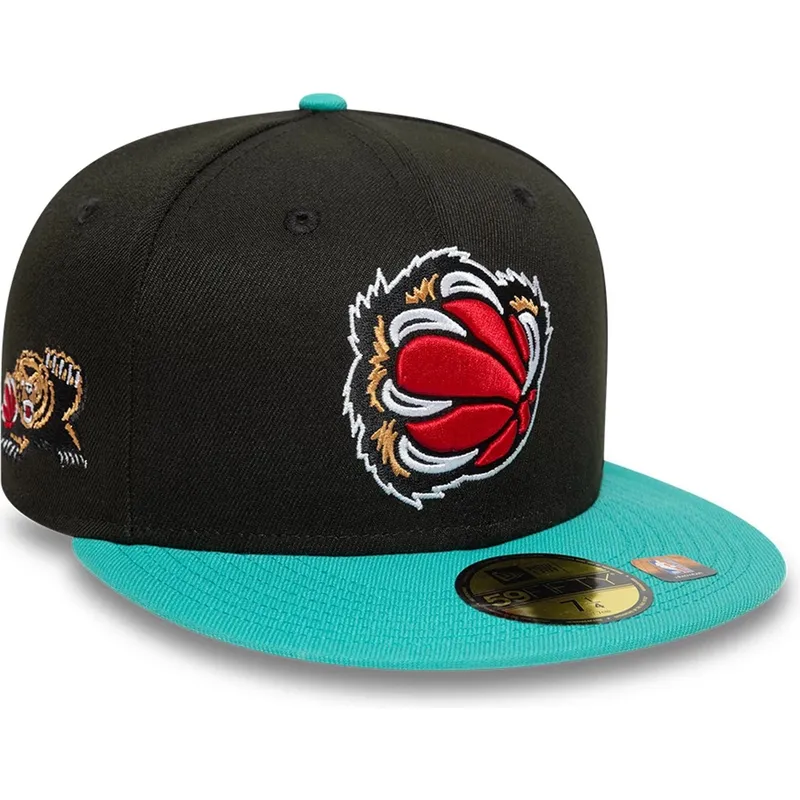 svart-och-gron-fitted-platt-keps-59fifty-classic-fran-memphis-grizzlies-nba-av-new-era