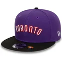 violette-und-schwarze-flache-snapback-kappe-9fifty-classic-der-toronto-raptors-nba-von-new-era