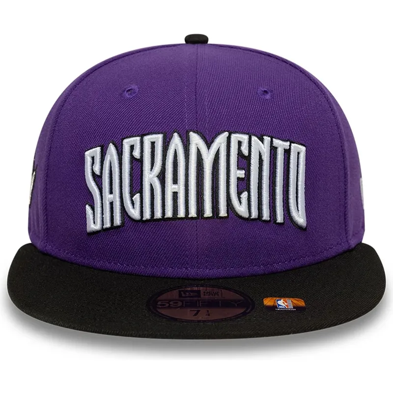 flache-violett-schwarze-anliegende-59fifty-classic-kappe-von-sacramento-kings-nba-von-new-era