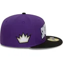 flache-violett-schwarze-anliegende-59fifty-classic-kappe-von-sacramento-kings-nba-von-new-era