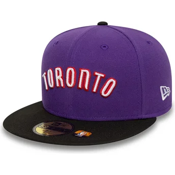 Cap rovná violet ajustada 59FIFTY Classic Toronto Raptors NBA New Era