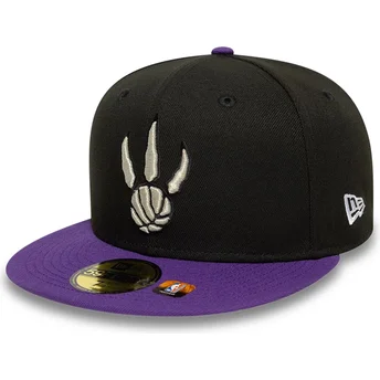Čepice rovná černá přiléhavá 59FIFTY Classic Toronto Raptors NBA New Era