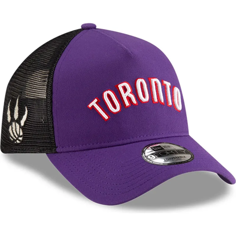 toronto-raptors-nba-a-frame-classic-lila-och-svart-truckerkeps-fran-new-era