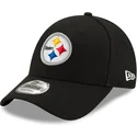 new-era-curved-brim-9forty-the-league-pittsburgh-steelers-nfl-black-adjustable-cap