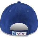 new-era-curved-brim-9forty-the-league-texas-rangers-mlb-adjustable-cap-blau