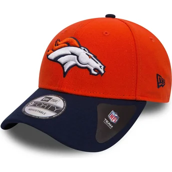 Čepice zaoblená oranžová nastavitelný pásek 9FORTY The League Denver Broncos NFL New Era