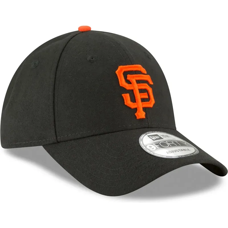 schwarze-verstellbare-gebogene-kappe-9forty-the-league-der-san-francisco-giants-mlb-von-new-era