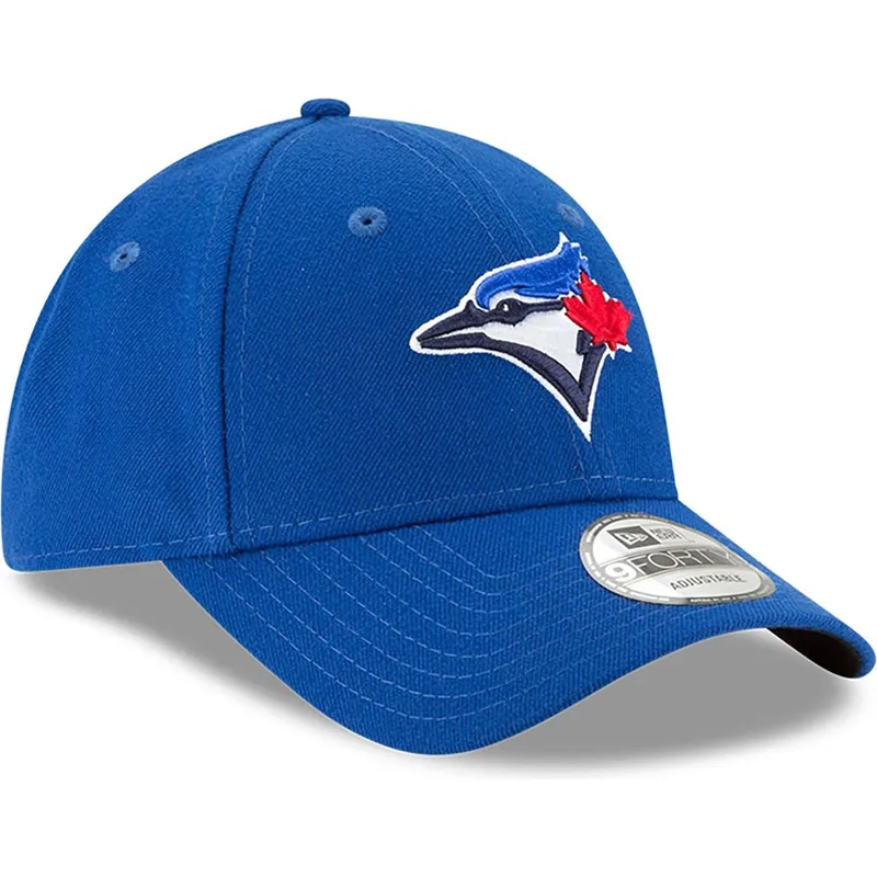 blaue-verstellbare-curved-cap-9forty-the-league-der-toronto-blue-jays-mlb-von-new-era