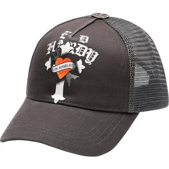 Čepice zaoblená žádné zvíře černá snapback Los Angeles Cross Ed Hardy
