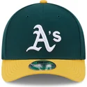 grune-und-gelbe-gebogene-kappe-snapback-9forty-m-crown-player-replica-von-oakland-athletics-mlb-von-new-era