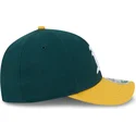gron-och-gul-kurvad-keps-snapback-9forty-m-crown-player-replica-fran-oakland-athletics-mlb-av-new-era