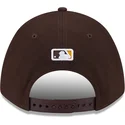 new-era-curved-brim-9forty-m-crown-player-replica-san-diego-padres-mlb-brown-snapback-cap