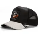 gorra-trucker-schwarz-und-grau-schlange-mamba-shleather-snake-the-farm-von-goorin-bros