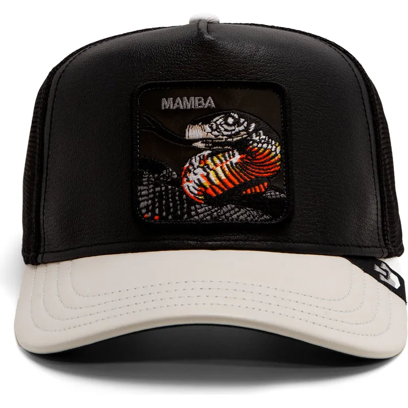 cepice-zaoblena-cerna-snapback-mamba-shleather-snake-the-farm-goorin-bros