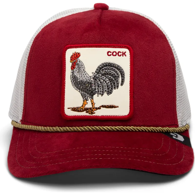 cepice-zaoblena-zadne-zvire-cervena-snapback-gallo-cock-garnet-rooster-the-farm-jewel-tones-the-farm-de-goorin-bros