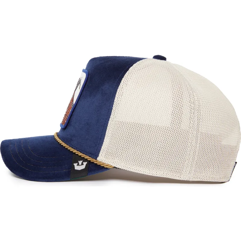 cepice-zaoblena-modra-snapback-sapphire-goat-the-farm-jewel-tones-the-farm-goorin-bros