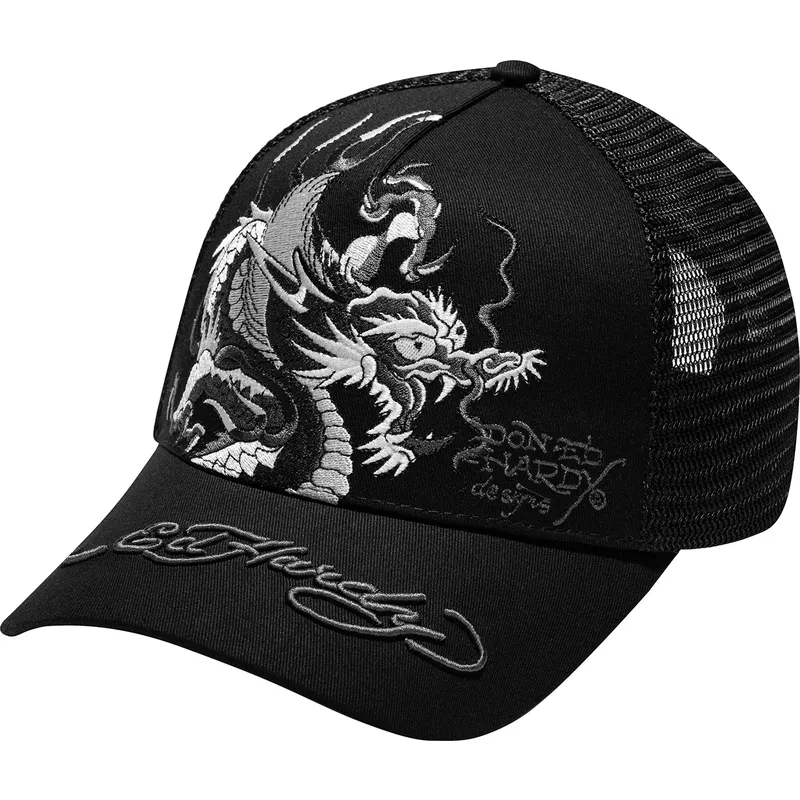 cepice-zaoblena-cerna-snapback-mono-giant-ed-hardy