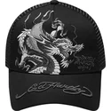 cepice-zaoblena-cerna-snapback-mono-giant-ed-hardy