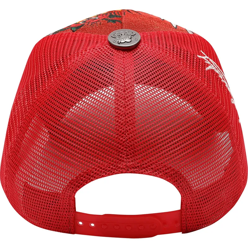 cepice-zaoblena-cervena-snapback-brave-hearts-ed-hardy
