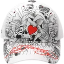 cepice-zaoblena-bila-snapback-death-or-glory-ed-hardy