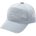 cepice-zaoblena-modra-nastavitelny-denim-embossed-skull-ed-hardy
