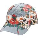 blaue-verstellbare-curved-cap-skull-rose-denim-von-ed-hardy