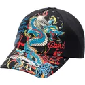 svart-justerbar-bojd-keps-blue-dragon-av-ed-hardy