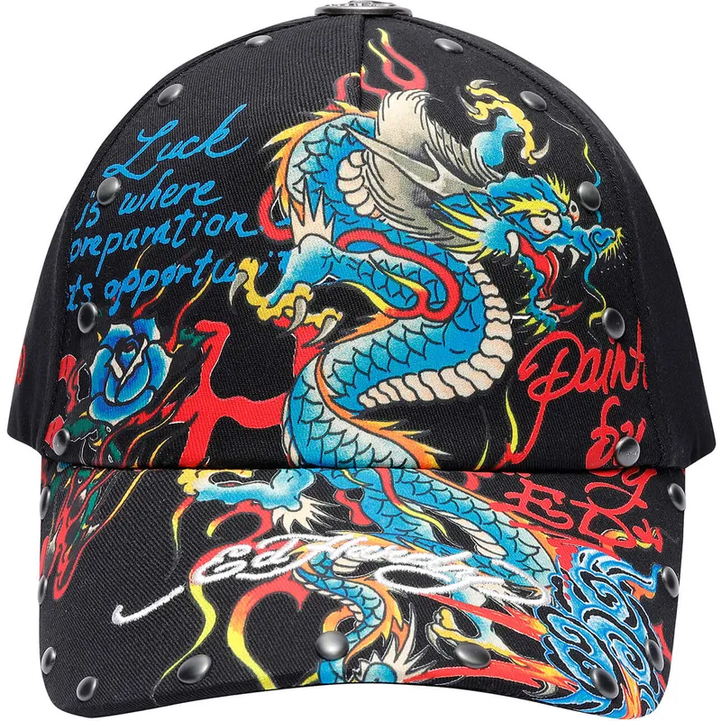 svart-justerbar-kurvad-keps-blue-dragon-fran-ed-hardy
