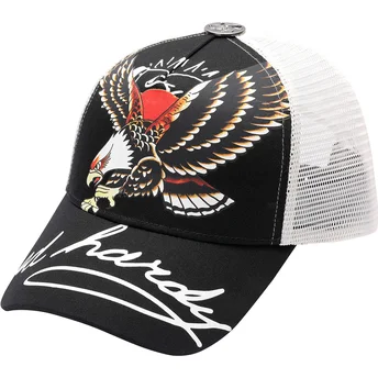 Čepice zaoblená černá snapback Soaring Eagle Ed Hardy
