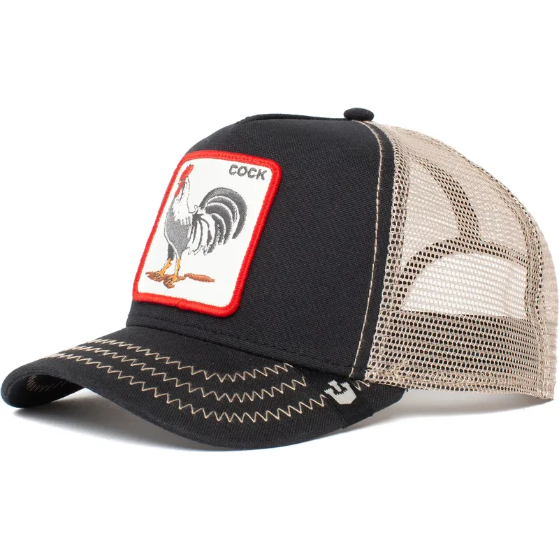 cepice-zaoblena-zadne-zvire-cerna-snapback-gallo-rooster-the-farm-de-goorin-bros