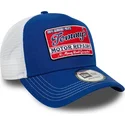 blaue-und-weisse-trucker-kappe-9forty-a-frame-vintage-von-motor-repairs-von-new-era