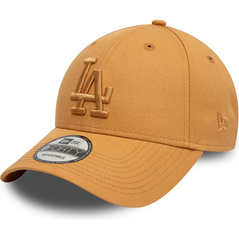 cepice-zaoblena-hneda-nastavitelny-9forty-league-essential-los-angeles-dodgers-mlb-new-era
