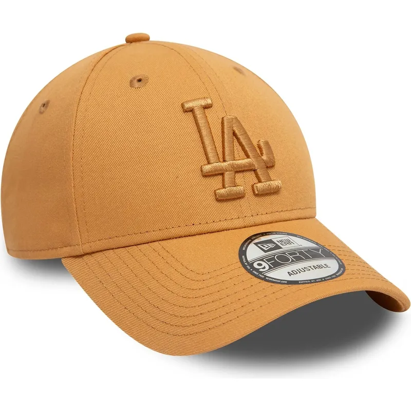 cepice-zaoblena-hneda-nastavitelny-9forty-league-essential-los-angeles-dodgers-mlb-new-era