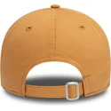 new-era-curved-brim-brown-logo-9forty-league-essential-los-angeles-dodgers-mlb-light-brown-adjustable-cap