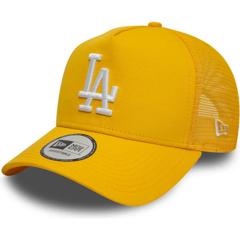 cepice-zaoblena-zluta-snapback-9forty-a-frame-league-essential-los-angeles-dodgers-mlb-new-era